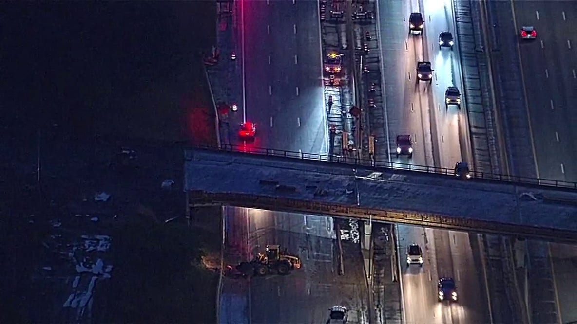 I-96 local lanes reopened after storm-caused mudslide at Schaefer