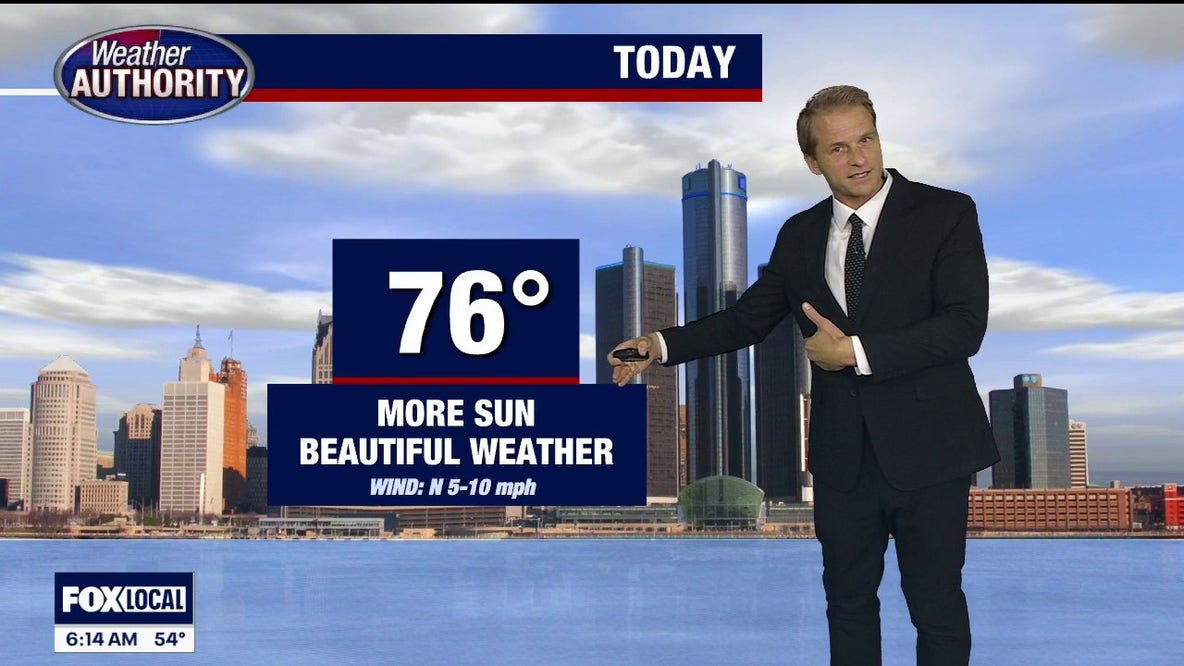 Metro Detroit weather: Pleasant and mild temps to start the week