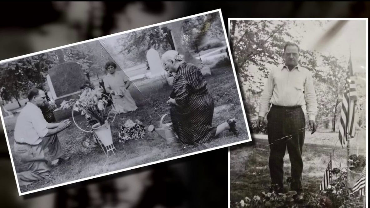 Road crews in Wayne County discover photographs from the 1940s in the freeway