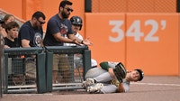 Athletics player sues Detroit Tigers after injury in July at Comerica Park