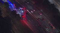 Large crash scene slows I-94 at Mount Elliott early Wednesday morning