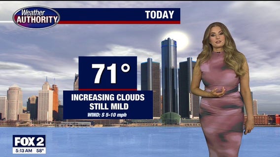 Metro Detroit weather: Rain chances increase Wednesday night