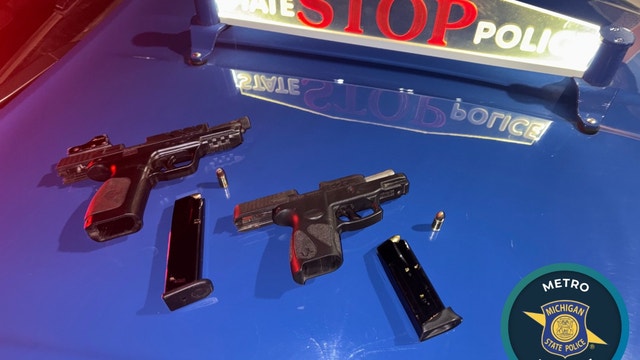 Two suspects arrested for drunk driving with loaded guns in Hazel Park