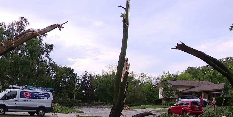 Allen Park impacted by severe storm damage as power outages effect Metro Detroit