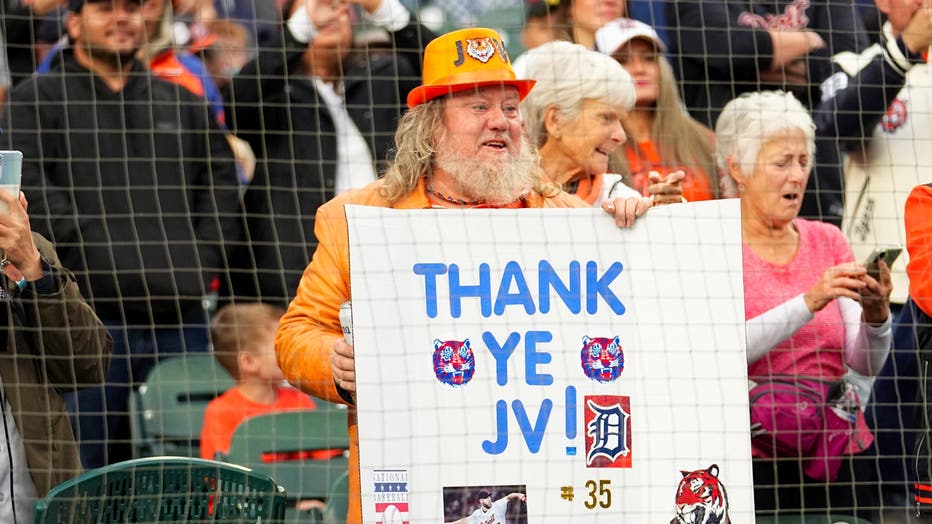 Tigers fans at Justin Verlander's last home start. 