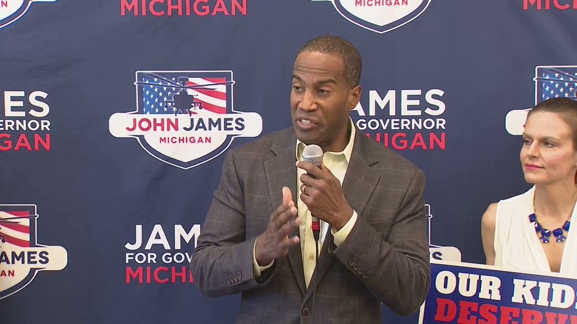 John James pitches 'child-focused' education plan at Grosse Pointe event