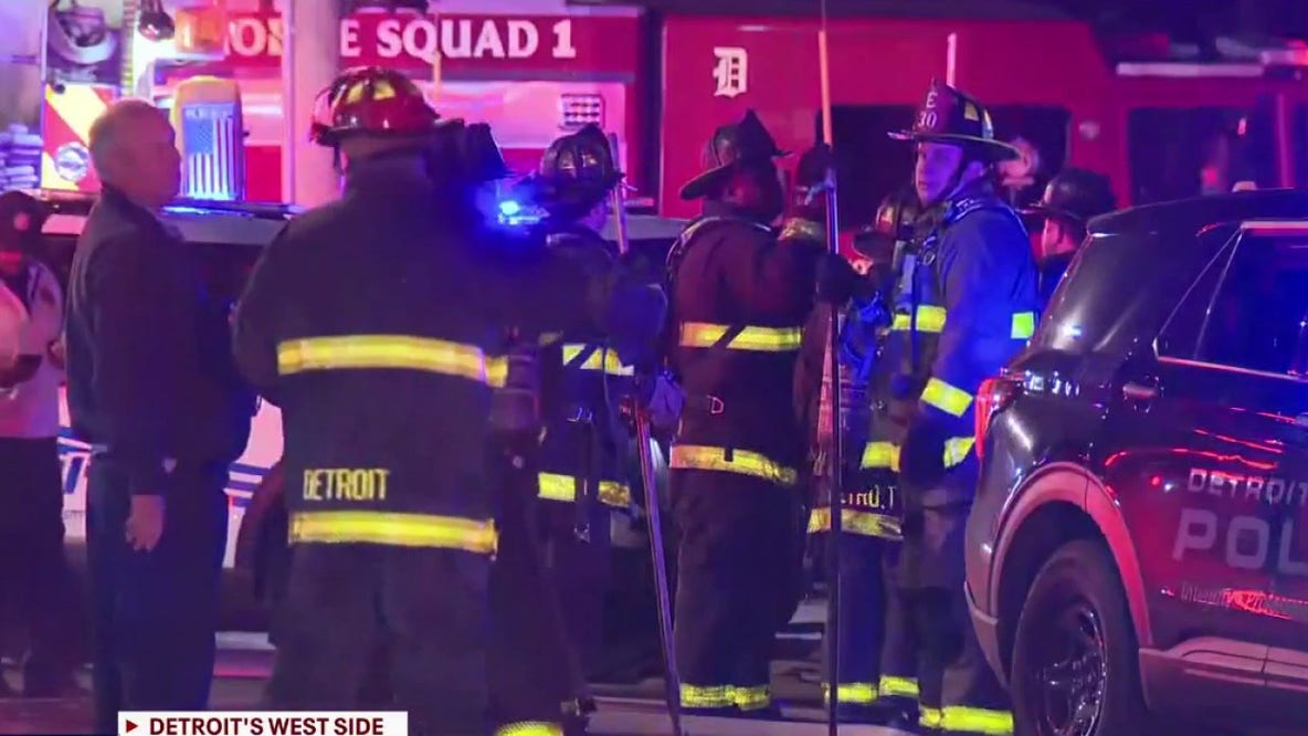 Detroit firefighters rescue woman from apartment fire on city's west side