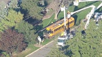Serious crash involving school bus in Wayne County leaves roadway shut down