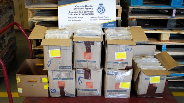 Ambassador Bridge cocaine bust: Canadian officials seize 127 kilos