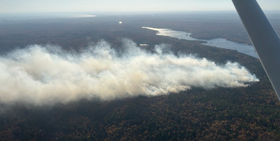 Northern Michigan wildfires burning amid drought conditions