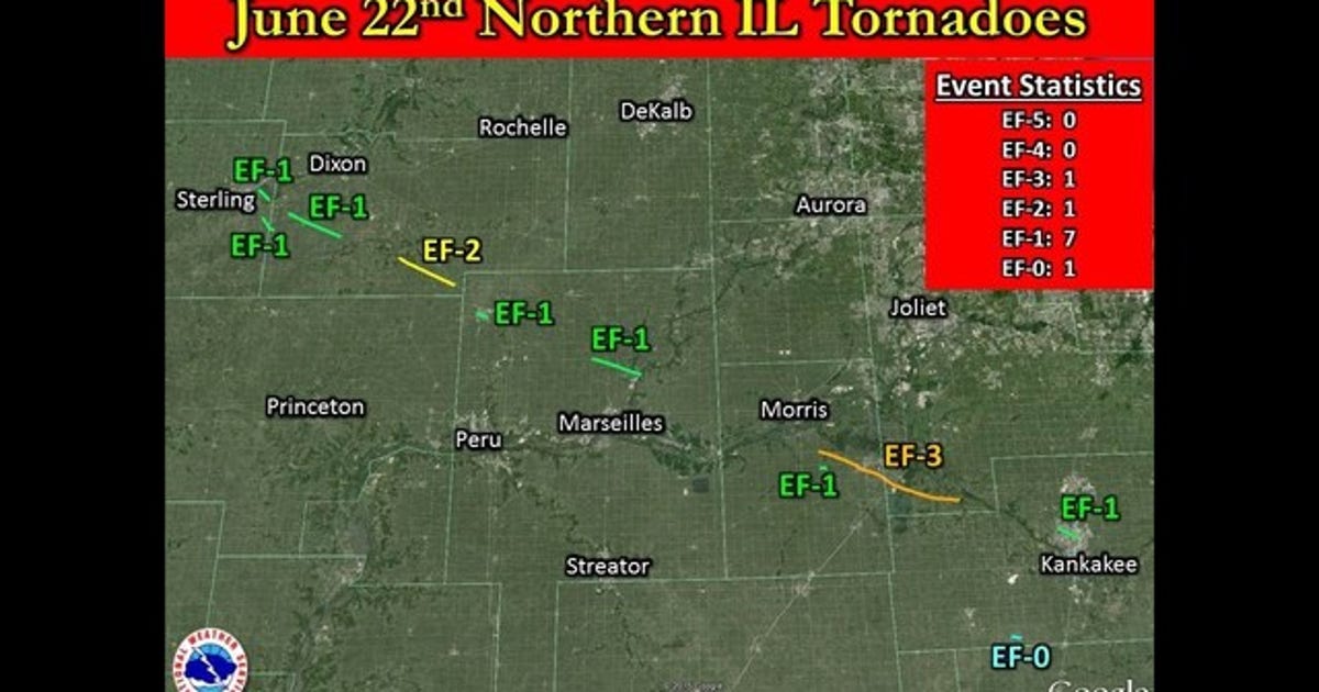 10 tornadoes confirmed from Monday June 22nd | FOX 32 Chicago