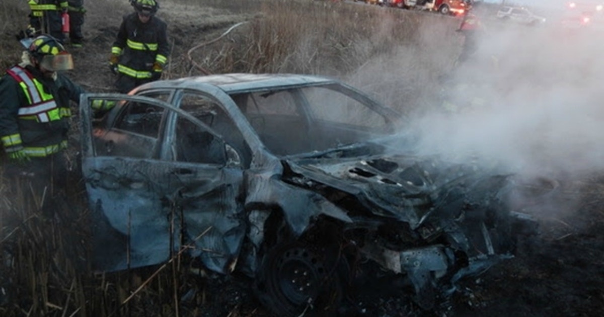 Man airlifted after fiery crash in northwest Indiana | FOX 32 Chicago