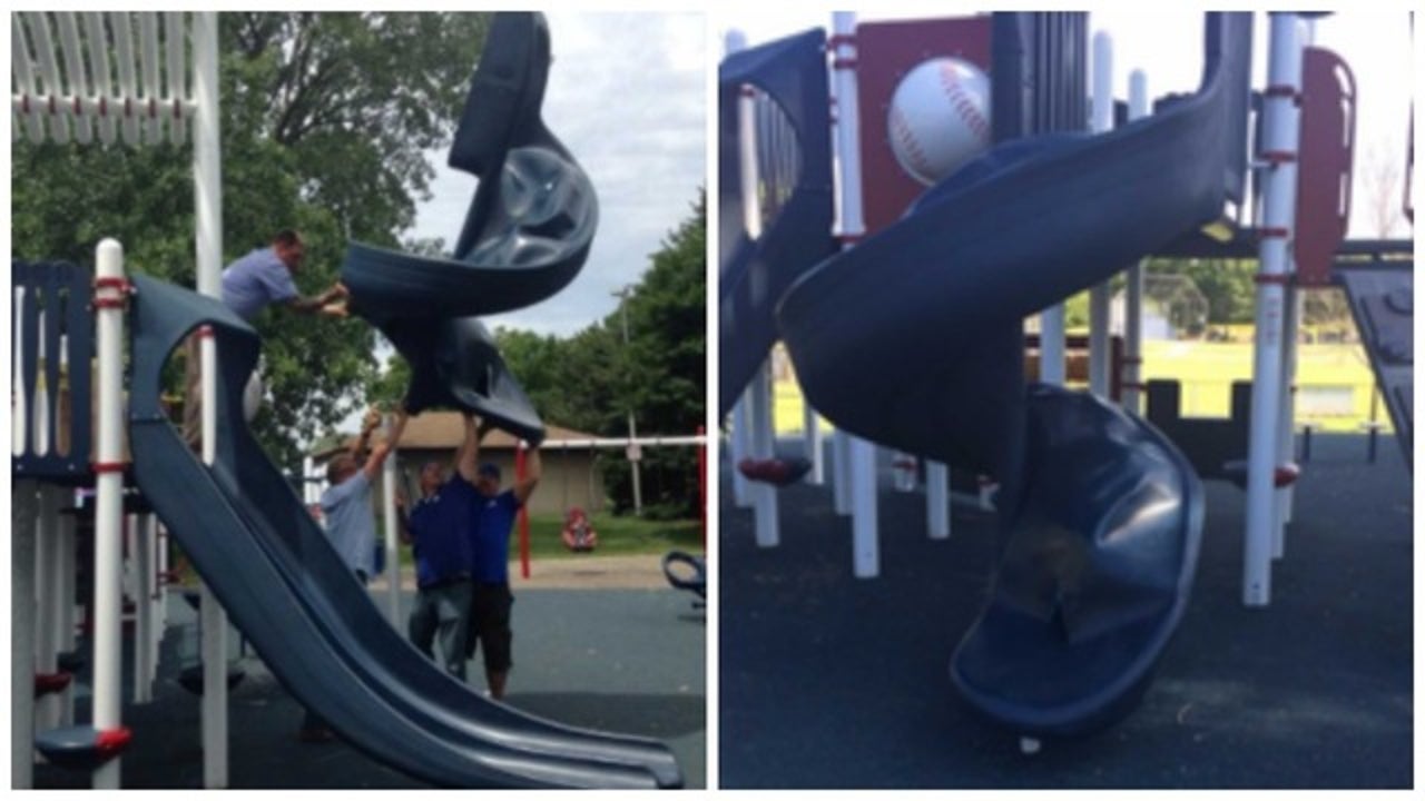 Wisconsin playground slide explodes, burning 9-year-old boy, report ...