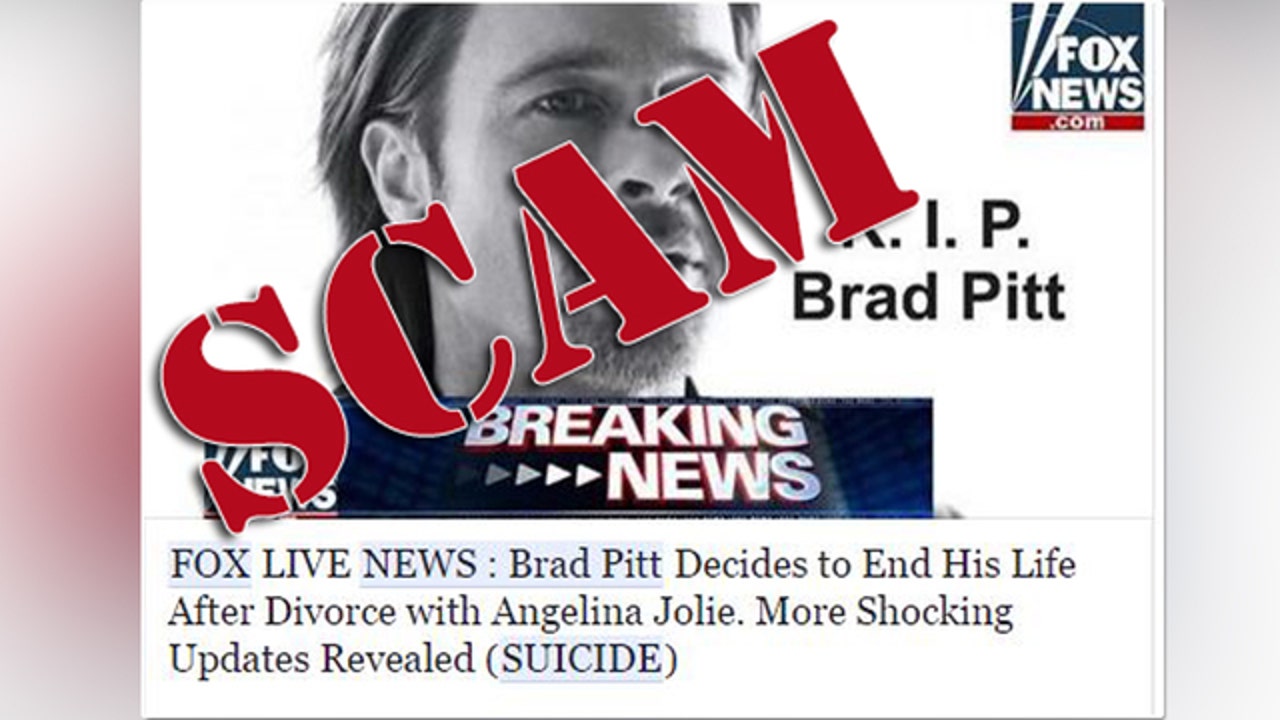 Scam Alert Story About Brad Pitts Death Is A Hoax And A Scam 