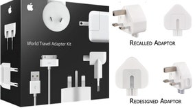 Apple recalls three-prong wall adaptors due to risk of electric shock