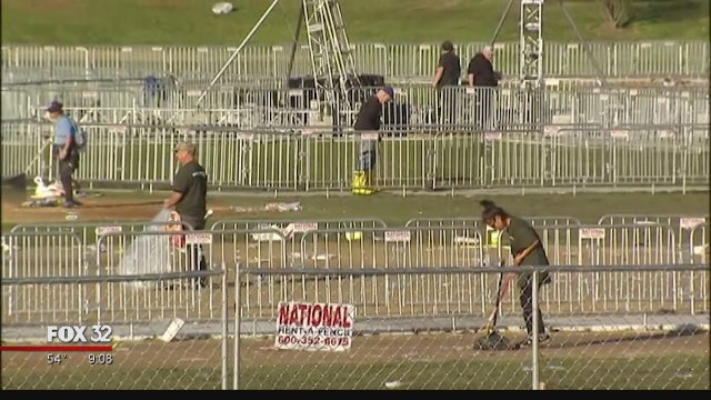 Grant Park cleanup underway after epic World Series rally for the Cubs