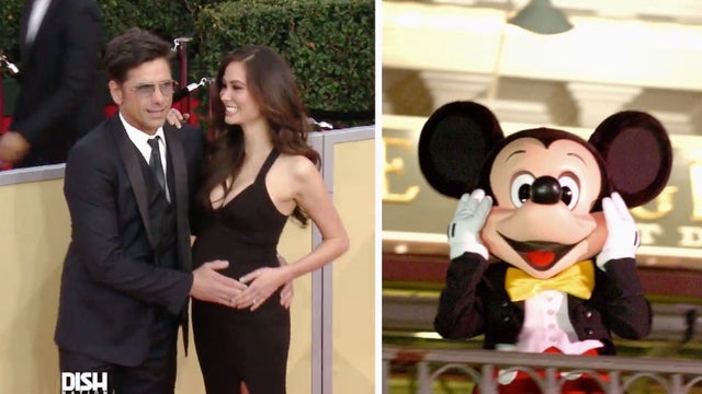 John Stamos and Caitlin McHugh celebrate their marriage with Mickey Mouse!