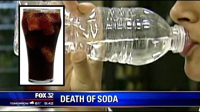 Soda on the decline as water demand surges