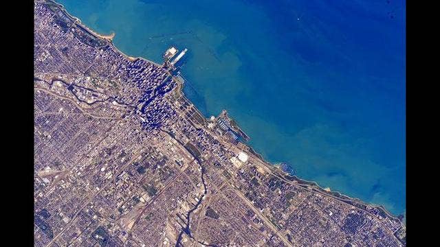Astronaut snaps photos of Soldier Field from space