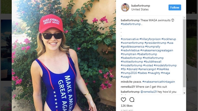 Trump-inspired 'Make America Great Again' swimsuit stirring online craze
