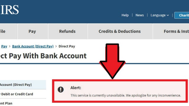 IRS site crashes as tax deadline looms