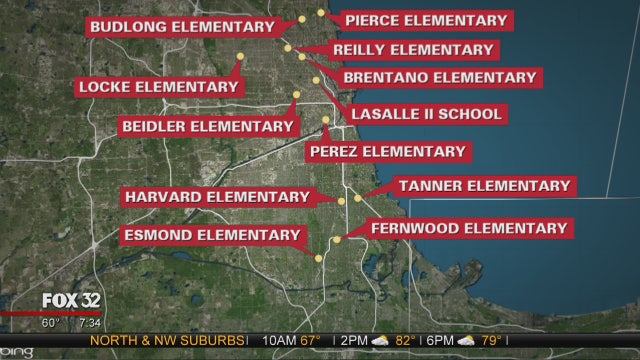 CPS: 12 schools test positive for elevated levels of lead
