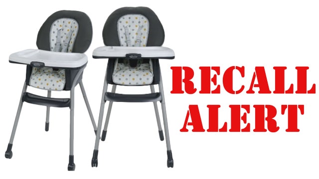 Graco highchair recalled for potential fall hazard