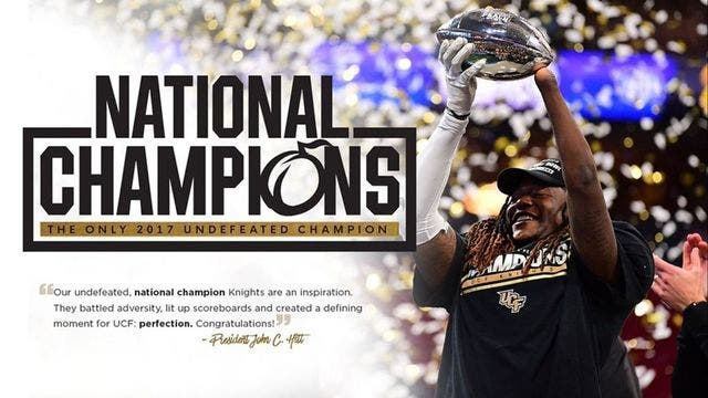 UCF capping 'championship' season with Disney World parade Sunday