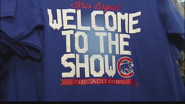 Stores stocked with Cubs playoff gear