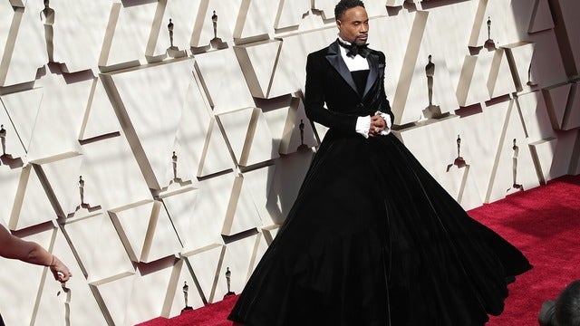 Billy Porter's Oscars tuxedo dress turns heads, sparks social media frenzy