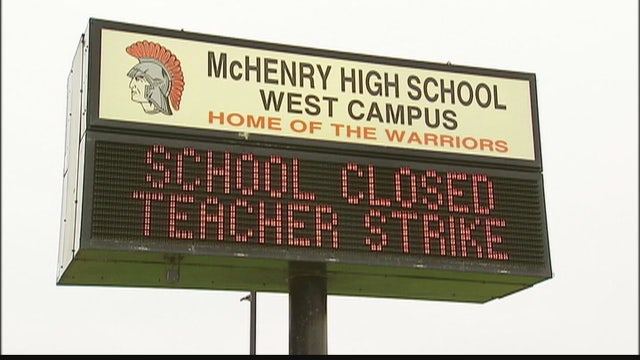 Teacher strike continues in McHenry County