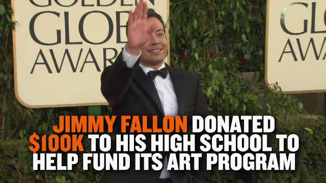 Jimmy Fallon donates $100K to his high school