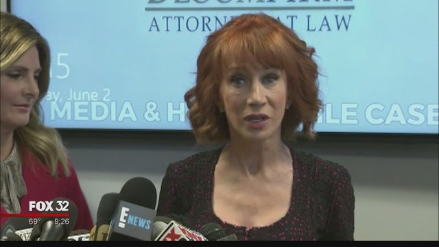 Griffin not 'laying down' for Trump, fears career is over