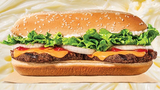 Would you eat Burger King's new buttery extra long cheeseburger?