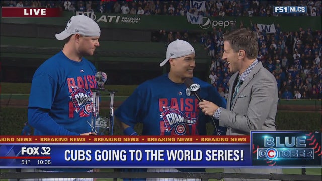 Cubs' Baez, Lester share NLCS MVP award