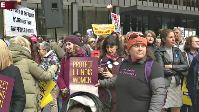 Pro-choice supporters rally in Chicago for expanded abortion rights