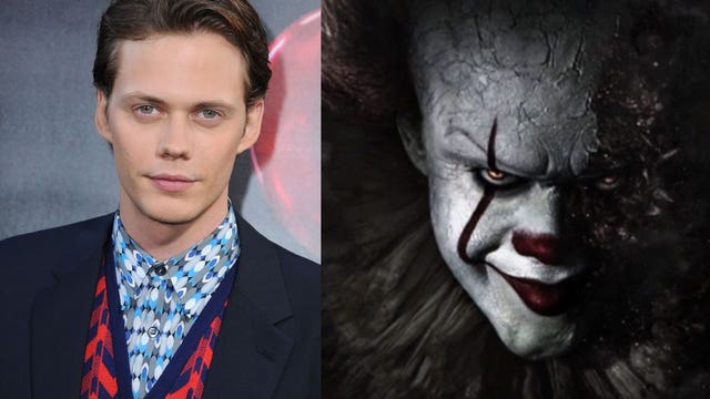 'IT's Pennywise clown Bill Skarsgard is scary hot