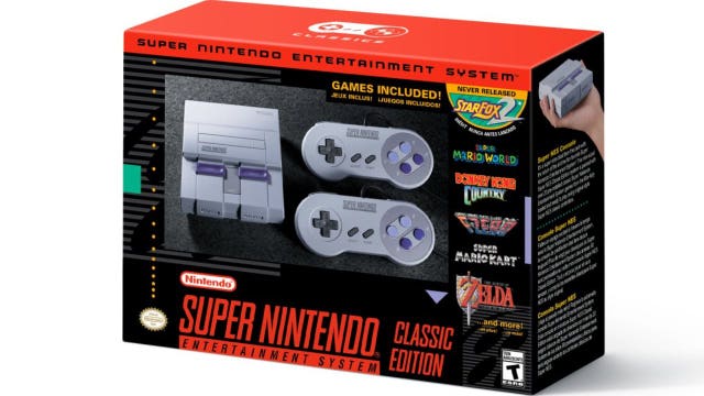 Nintendo said the Super Nintendo Classic Edition will only be sold for three months