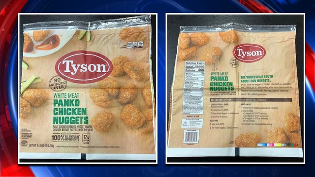 Tyson nuggets recalled for possible rubber contamination