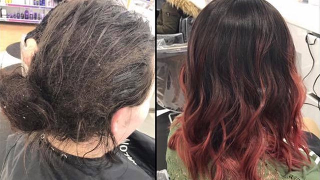 Hairstylist's viral photos capture the heartbreaking effects of depression