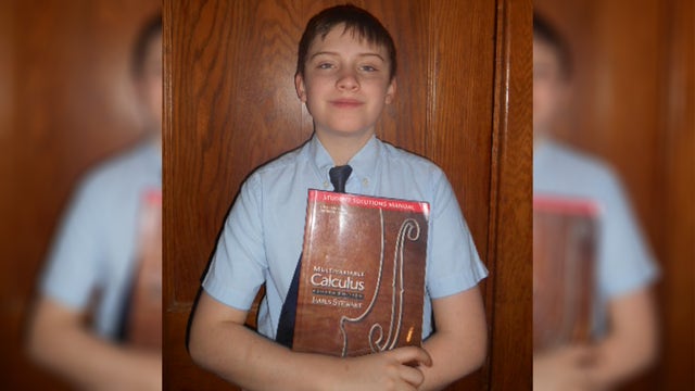 Elementary student taking college calculus after passing ACT: 'He didn't even study'