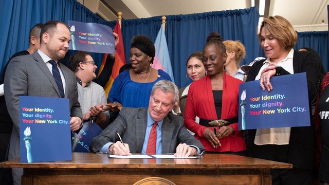 NYC birth certificate allows gender 'X'