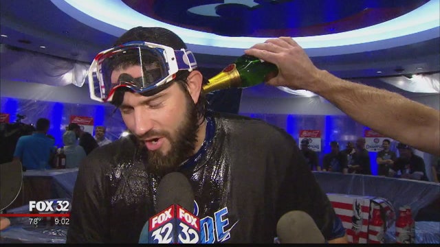 Cubs celebrate first NL Central title in 8 years