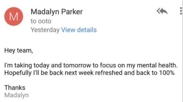 Employee who took sick days for mental health gets unexpected response from CEO
