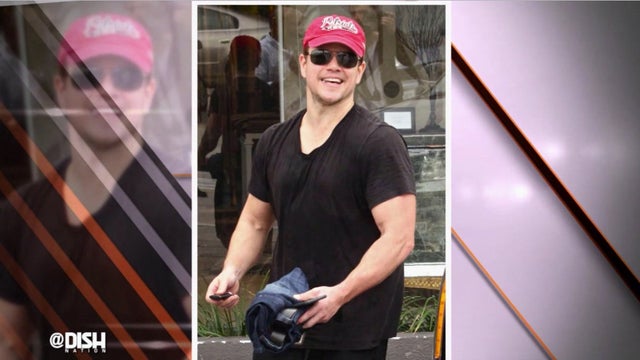 Matt Damon goes back to college... to work out