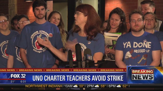 UNO Charter School teachers, network avert strike