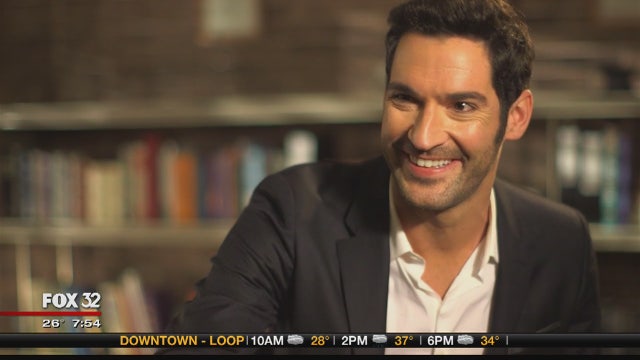 Jake Hamilton visits set of new FOX series 'Lucifer'