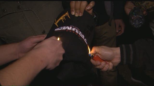 Supporters, protesters react in DC following Trump victory