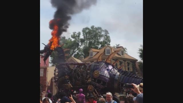 'Maleficent' dragon float catches fire at Magic Kingdom