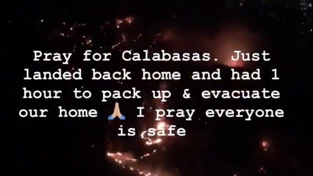 Fire reaches Kim and Kanye's house; Caitlyn Jenner lost Malibu home